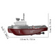 Children RC Mini télécommande de télécommande TUGBOAT Speepboat Boy Charges Water Toy Simulation Roue télécarrière modèle MinI Remote Control Tugboat Double Motor + Light + Configuration standard officielle réglable