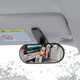 Car wide-view rearview mirror, interior reflector, reversing mirror, auxiliary universal wide-angle curved mirror baby DM-155 clip-on + adhesive two-in-one rear view mirror
