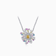 Makino (Muye) MUYE/Makino Colorful Colored Gemstone Yellow Sapphire Jewelry Fireworks Silver Necklace Design Fireworks Necklace