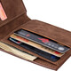 Feiyuega Herren Brieftasche Kurzer Brieftasche Brieftasche Casual Multi-Card Wallet Wallet Multifunktional Münze Brieftasche Brieftasche Kartentasche Kaffeefarbe