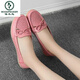 Pics d'été semelles plates chaussures haricots creux à semelle douce chaussures de femmes décontractées chaussures hremphes mères infirmières chaussures blanches femmes enceintes femmes single 6629 creux blanc 40