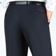 Pantalones para hombres de mediana edad de Tiger City Pantalones de lana Pantalones de ropa de hierro No Iron Pantalones de ocio Otoño e Invierno Estilo doble plisado Doble #9918 Negro Black Blue Fall y Winter Grueso Estilo adecuado para 29 2 pies 2 Círculo de cintura