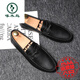 
Woodpecker Beanie Shoes Men's New Men's Shoes Summer Breathable Trend British Casual Leather Shoes Men's Genuine Leather D826 Black 41