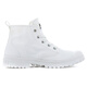Palladium Pampa tous les jours polyvalents polyvalents non glissants, résistants à l'usure et respirants en toile à haut haut, même style pour hommes et femmes, blanc 38