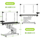 BAOHE DC Hydraulic Lifting Pet Grooming Table Grooming Table Dog Style Trimming and Blowing Pet Shop Special High-end Large and Medium Size 1.2m Hydraulic Aluminum Side Arms Black and White