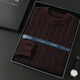 
2025 autumn and winter new cashmere sweater men round neck twist high-end middle-aged men thick brushed knitted sweater beige L