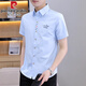 
Pierre cardin summer short-sleeved shirt men's thin inch shirt 2025 new white half-sleeved shirt men's clothing 829 white M Recommended [90-110Jin[Jin equals 0.5 kg]]