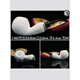 Miaopu Le imported Stanway pipe Türkiye sea puff stone pipe double silver cavity atmosphere chamber special snowflake material raw stone 1477