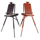 Huluo Luo Boîte de peinture à l'huile en bois portable Sketch extérieur en aluminium chariot de peinture masculine Boîte de peinture pour hommes à l'huile de chevalet Étudiant spécial en aluminium en alliage en aluminium [Couleur en bois en bois] _ Palette de couleurs + bracelet