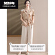 Chi Xuan Mode Damen-Kleidungsstückset Set Modische und modische Mutter im mittleren Alter im mittleren Alter Kurzarm Shirt Hellgrüne zweiteilige TM-723 Green Single Top L L (vorgeschlagen 85-100jin [Jin gleich 0,5 kg])