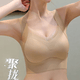New style seamless underwear for women with small breasts, small breasts push-up, anti-sagging sports vest style large size lace bra, coffee color + coffee color - great value 2 pieces L (recommended 105-120 Jin Jin equals 0.5 kg)