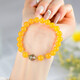 [Sélection des cristaux] Bracelet Agate Strawberry Crystal pixiu Sugar Heart Glass blanc cristal vert bracelet d'anniversaire C675 Bracelet de bracelet de corne d'abondance d'agate jaune