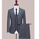 
CEO Yageol suit men's suit dad wedding dress middle-aged and elderly father business formal wear men's middle-aged casual western Chinese gray two-piece set (top + pants) 2XL 185