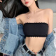 Yu Zhaolin can wear short invisible tube top and beautiful back underwear for girls in all seasons. Korean version of no rims bra and vest for women. Strapless. White 1 piece. One size fits all (85-110Jin Jin is equal to 0.5 kg)