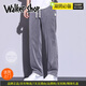 Walker Shop高端男士牛仔裤夏季薄款休闲裤男直筒宽松阔腿牛仔裤子男 1048黑色 XL 【135-155斤】