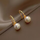 Light luxury freshwater pearl high heels earrings simple women's earrings