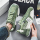 
Lunga men's shoes 2025 summer new breathable versatile sports casual shoes for men's fashionable white shoes thick-soled dad shoes RF-C681 green 41