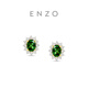 
Chow Tai Fook ENZO Aurora Tundra Earrings 18K Gold Tourmaline Diamond Earrings Women EZV4839 EZV4839