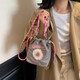 Tan Beiman Handy Tasche Crossbody Bag 2025 Neue japanische INS gestickte Pendelbeutel Mode Mini -Umhängetasche Leinwand Tasche Mini Pendel -Telefontasche [Grau]
