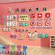 幼儿园墙面装饰安全教育环创主题墙贴幼儿园环创主题墙成品消防安 15829消防安-大红中黄橙黄咖啡烟 特大