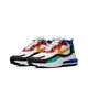 耐克（NIKE）Nike男鞋 Air max 270 react 女鞋休闲气垫运动跑步鞋 AO4971 AT6174-002 红黄蓝 36
