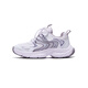 
361 children's shoes, girls' sneakers, 2025 autumn millennial style cushioning high elastic splicing retro casual shoes, purple 37
