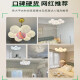 大观园约客厅吊灯创意卧室灯月球泡泡吊线灯卡通星球吊灯广东中山灯具 9734金色13头三色彩球15cm大球款
