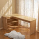 Laimeihui corner desk home study table bedroom girls dresser bookcase integrated corner computer desk office desk warm white right corner - length 120 width 70 height 74CM