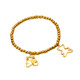Anst Old Phoenix Gold Store Plated 18K Gold Titanium Steel Bracelet Style coréen Fashionable and Everypic Titanium Steel Bracelet Femmes 6627 Gold 20cm