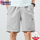 
TOMMY JEANS official flagship Tommy new summer men's casual shorts pure. Cotton sports pants loose beach five-point pants store 9224 dark gray + 9215 dark blue 2-plate M (recommended 100-120 Jin [Jin equals 0.5 kg])
