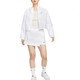 NikesportswearSwoosh Windrunner Loose Hooded Confortable Casual Long Manche Veste Blanc Femme Blanc de femme / Blanc / noir L