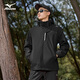 Mizuno Outdoor Jacket Men's Jacket Top Hooded Windproof and Waterproof Three-in-One Mountaineering Suit Black XL