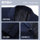 雅戈尔（YOUNGOR）套西上衣男630F款二粒单排扣修身版商务西服纯绵羊毛舒适易打理 深蓝 XL 180/104A