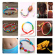 
Diputer Dragon Boat Festival colorful rope hand-woven rope children DIY five-color hand rope egg pocket Chinese knitting hair colorful rope