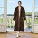 Winter Home Brand Fur 120 cm verlängert importierten Nerzmantel für Frauen ganzer Nerzgrün -Früchter -Nerzmantel -Gürtelstil braun l 120jin [Jin gleich 0,5 kg] oder weniger