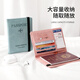 He Jiagong passport clip protection case ins anti-theft brush storage bag overseas travel documents This card can pack air tickets. Upgraded anti-theft brush can hold two passports-Tender Powder