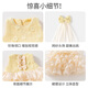 
Banxidi girls' dress autumn 2025 new fashionable baby princess dress one year old dress spring and autumn children's mesh skirt yellow 100