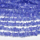 DL 1998 Fat Donglai quality tanzanite bracelet natural special grade amorphous raw stone gravel DIY with beads semi-finished 3-5mm 1 piece 40cm
