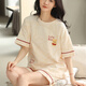 
G LUXOME pajamas for women, summer pure cotton shorts, sweet and thin casual student home clothing set YX7505 9855 M [Recommended 80-100Jin [Jin equals 0.5 kg] wear]