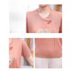 Xiangge old lady summer dress grandma short-sleeved ice silk middle-aged and elderly women's new Chinese knitted shirt fashionable T-shirt mother summer 9923 light powder M Recommended 85-100 Jin [Jin equals 0.5 kg]