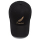 MPPMCK hats for men and women for all seasons, new peaked caps, Korean style trendy outdoor casual fashion feather embroidery versatile stick, feather style black