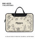 Luyide Einfacher schwarz-weißer Blumenlaptop Schwergewichts-Computertasche für Apple MacBook 15-Punkte 6 mm-4840 [All Black Computerbag] für Crossbody 11 Zoll