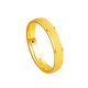 Chinese jewelry gold ring women's gold Sansheng III ring simple plain circle birthday gift