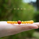 SHE CENTURY Natural Chicken Fat Yellow Beeswax Bracelet National Trend Bracelet Gift 6MM Beeswax (866980) 6MM Beeswax