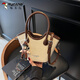 Specht Nischendesign -Tasche für Frauen 2025 Neue Sommer Fashion Crossbody Bag Korean lässige modische Handeimer Tasche aus Weiß kein Anhänger