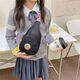 
Nimengshi little yellow duck children's super cute slant breast bag fashionable boys and girls travel change backpack trendy cute pink HL6624