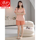 Langsha 2025 Neue Pyjamas für Frauen im Sommer Pure Cotton Kurzärmelige süße Casual Sports Home Clothing Set Z9859 M [Empfohlen, 80-100 Jin zu tragen [Jin ist 0,5 kg]]]