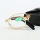 Gafas de lectura plegables de alta definición zoom inteligente 100-700 grados Hombres y mujeres ultra luz de cristal gafas ligeras anti-azul 816 oro [caja de vidrio/tela espejo] zoom inteligente 100-700