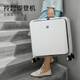 Hanke front side open cover suitcase for women 20-inch small 18 business aluminum frame trolley case lightweight boarding suitcase smoke white-full open cover[9859] 18-inch_mounting case horizontal version can be installed with 15.6-inch computer_