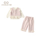 Fanli Girls Set Herbstkleidung 2025 Neue Kinder modische Kleidung Baby Weste Straight Hosen Drei-teilige Set Frühling und Herbst